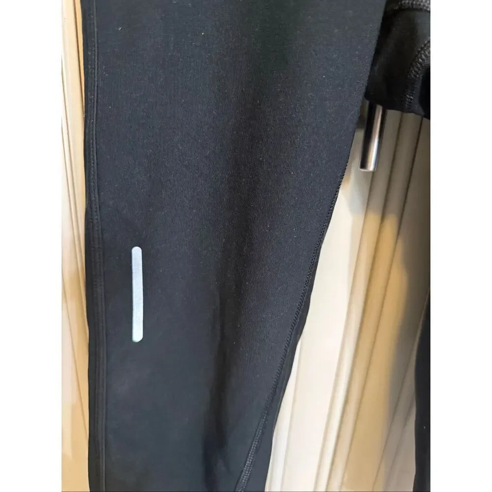 Nike Women's Dri-fit Running Cropped Capri Activewear Leggings Black Small